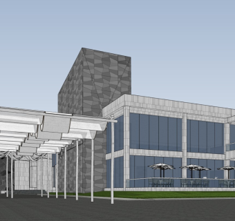 现代多层办公楼